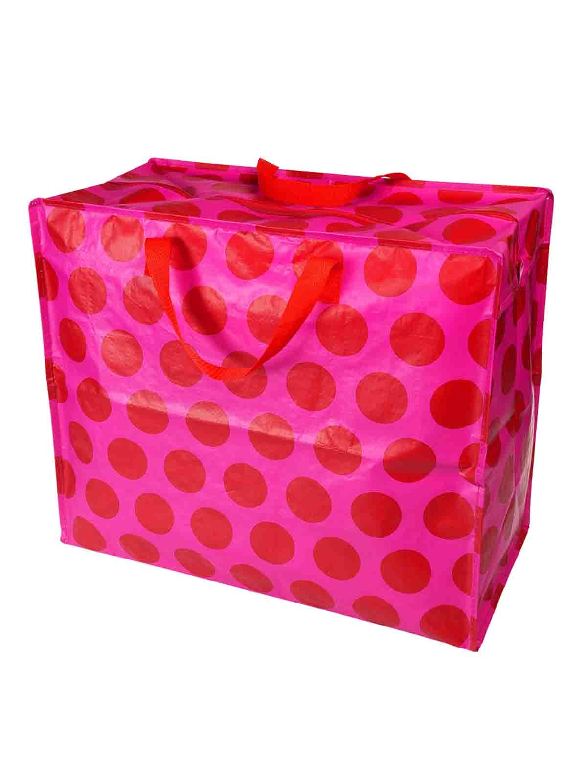 Alternative Ansicht von Jumbo Aufbewahrungsbeutel 78 Liter - Rosa und rote Punkte
