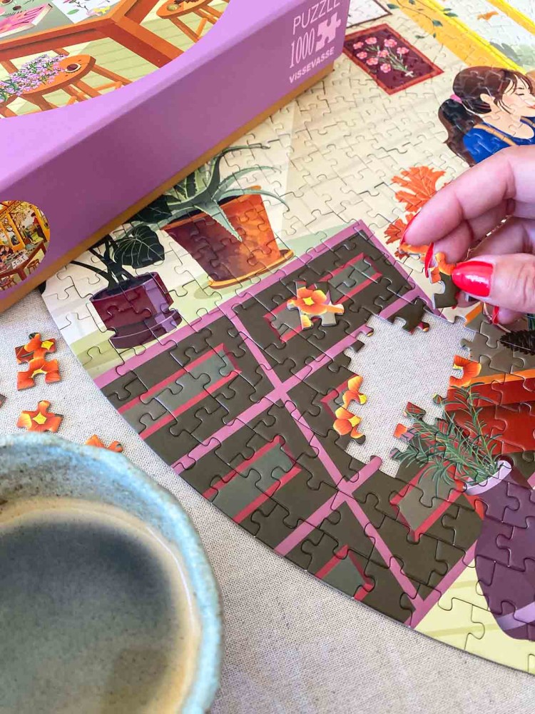 Puzzle Spiel 1000 Stück (rund) - Kastaniensaison - Bild 7