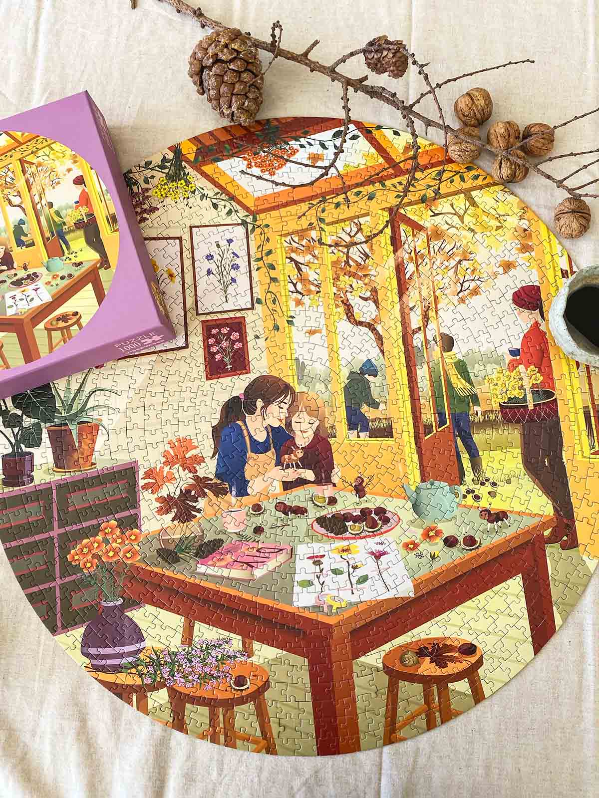 Puzzle-Spiel 1000 Stück (rund) - Kastaniensaison - Bild 8