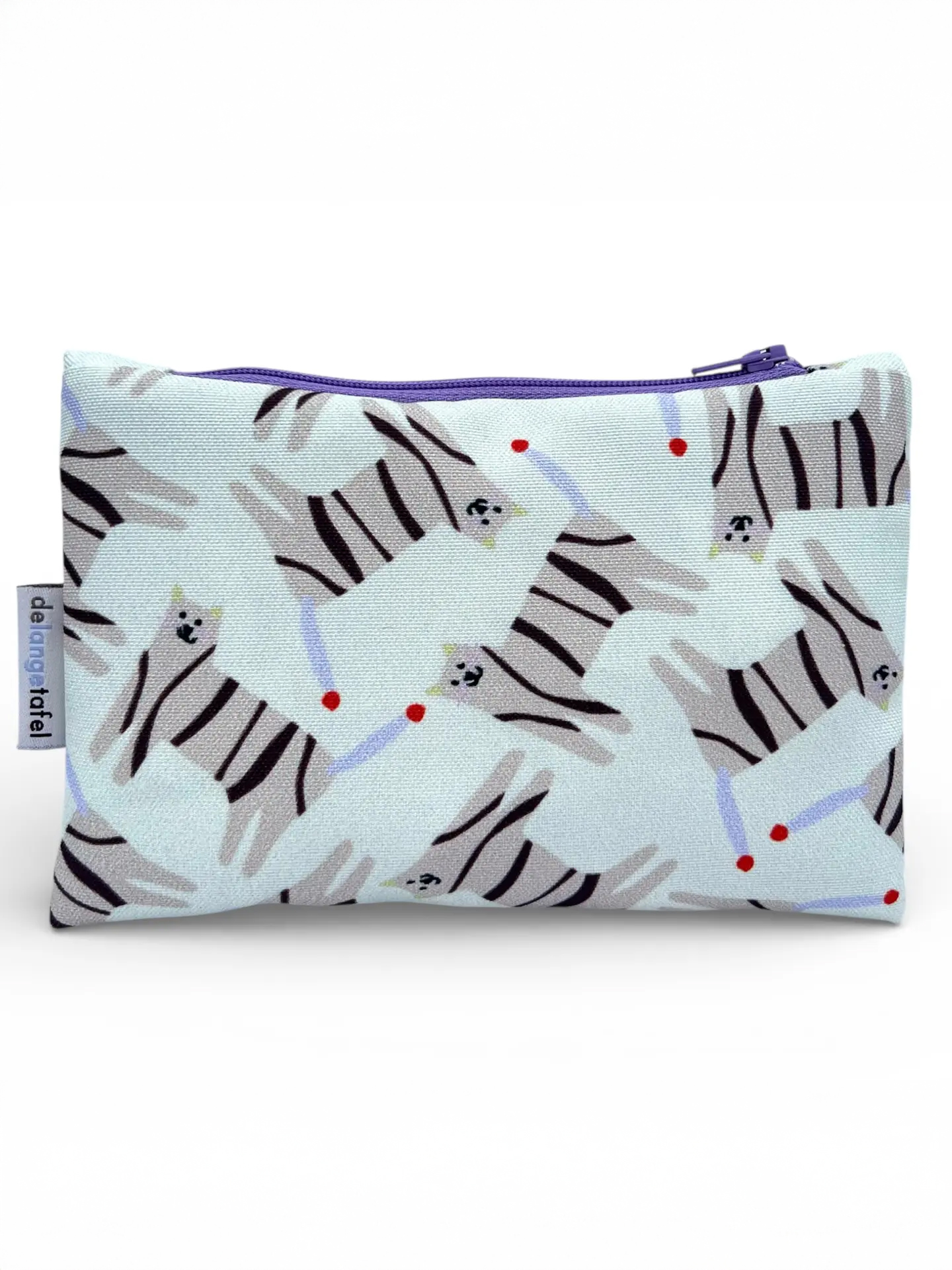 Geldbörse für kleine Gegenstände (12 x 17) - "Striped Cats"
