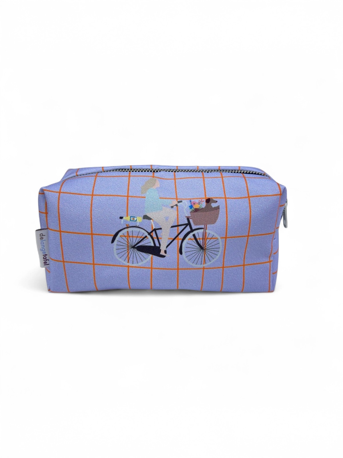 Körperpflegetasche (9 x 20) - Blau mit Fahrrad
