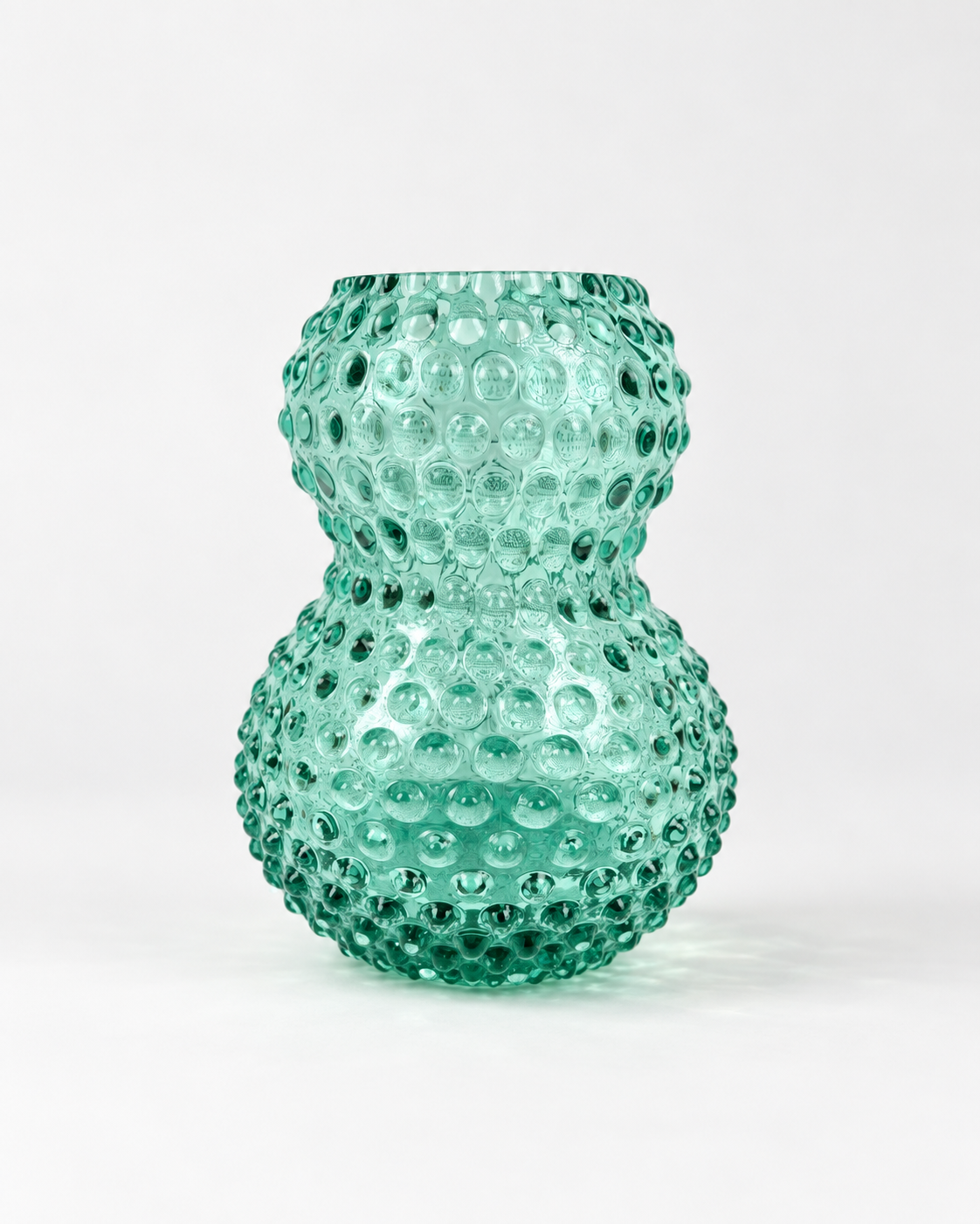 Alternative Ansicht der Big Birdie Vase (20 cm) im Stachelschweinglas - Beryl