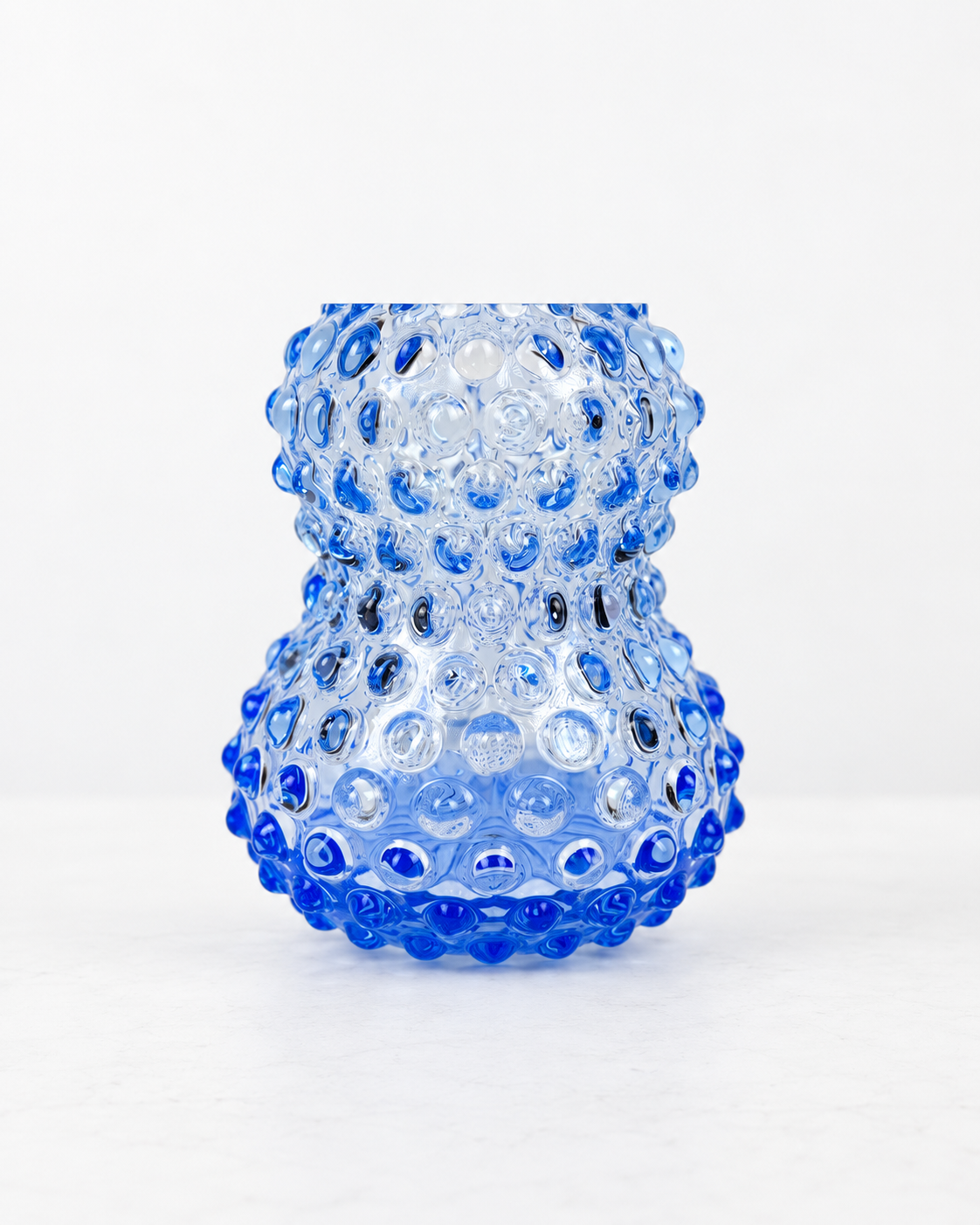 Alternative Ansicht von Birdie Vase in Igelglas - Hellblau
