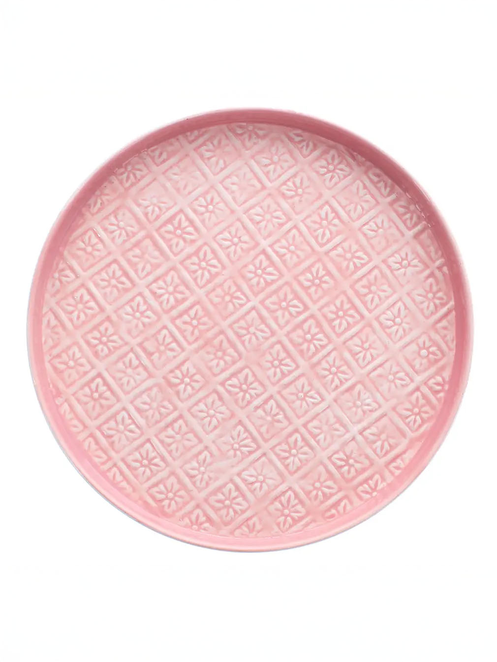 Runde Emaille (30 cm) - Rosa Sorbet