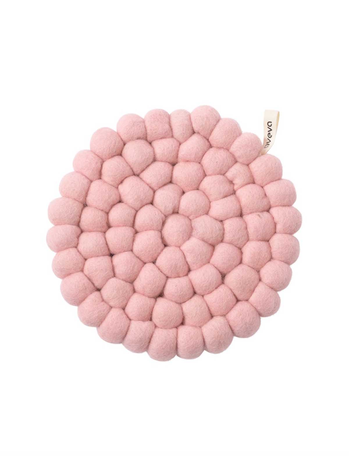 Runde Tischdecke in Filz (17 cm) – Rosa