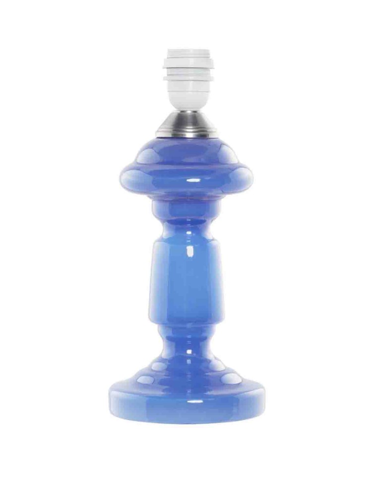 Tischlampe Opalglas & quot;Petro 1& quot; (33 cm) - Royal blue opal