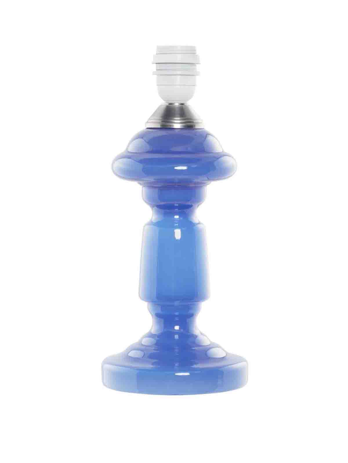 Tischlampe Opalglas & quot;Petro 1& quot; (33 cm) - Royal blue opal