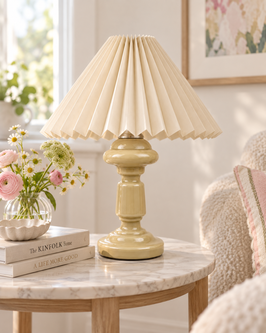 Alternative Ansicht der Tischlampe Opalglas & 
