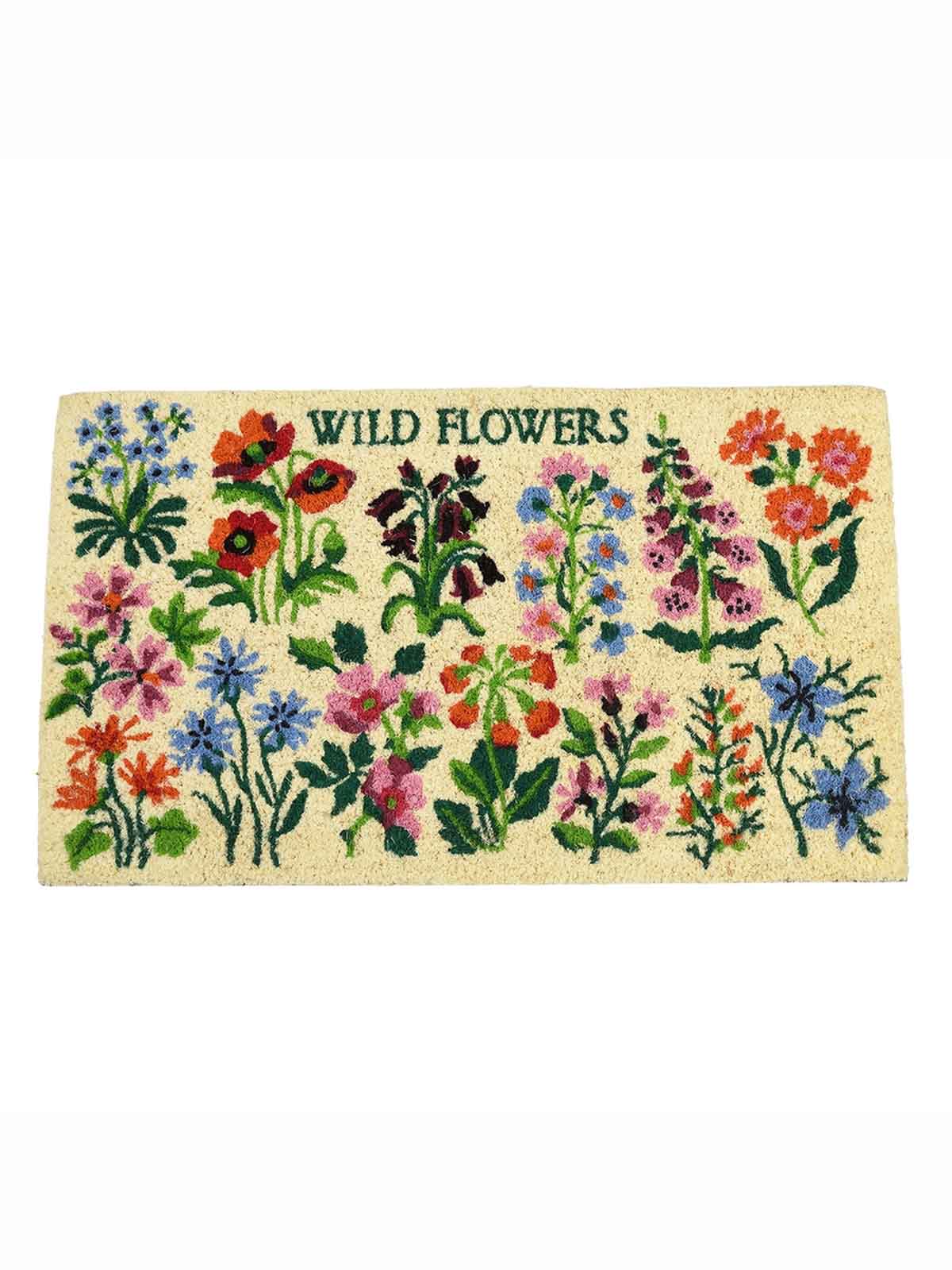 Fußmatte 43 x 73 cm - Natur mit wilden Blumen