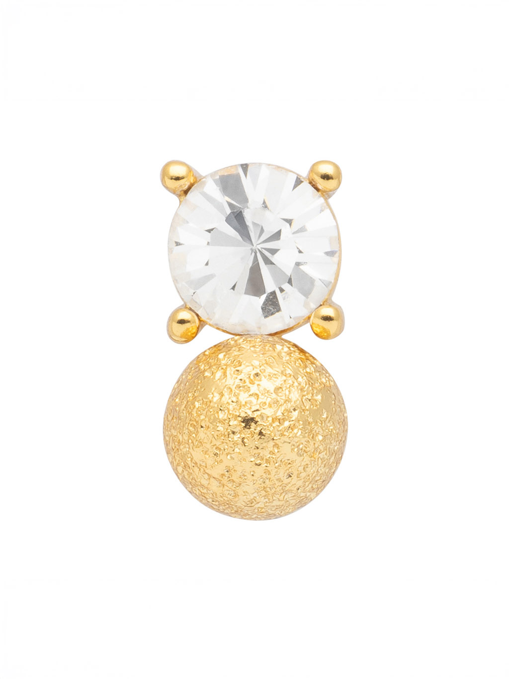 Ohrringe - "Diamantenauge " - Gold