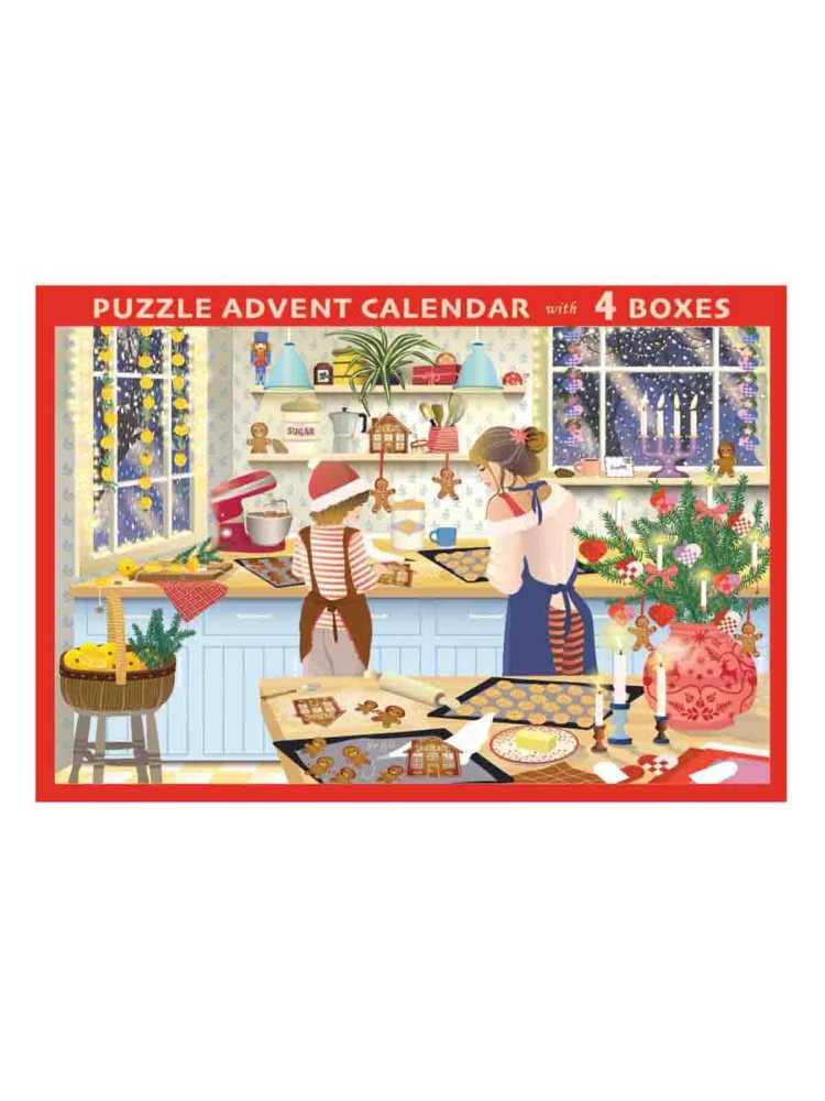 Puzzle Adventskalender 1000 Stück - Süße Weihnachten