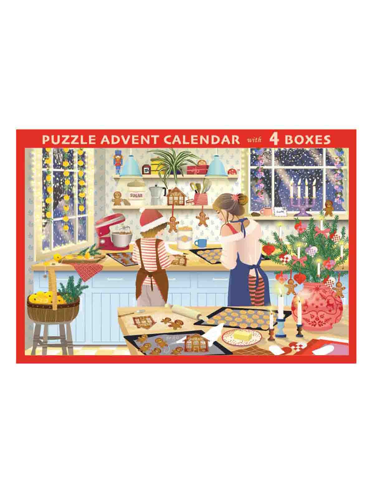 Puzzle Adventskalender 1000 Stück - Süße Weihnachten