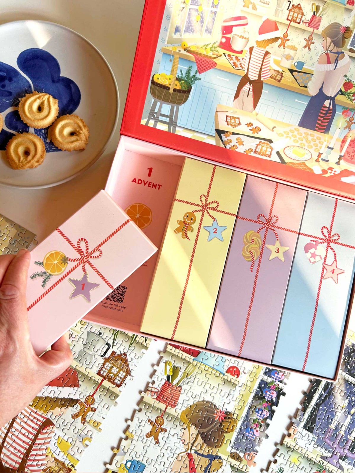 Alternative Ansicht von Puzzles Adventskalender 1000 Stück - Süße Weihnachten