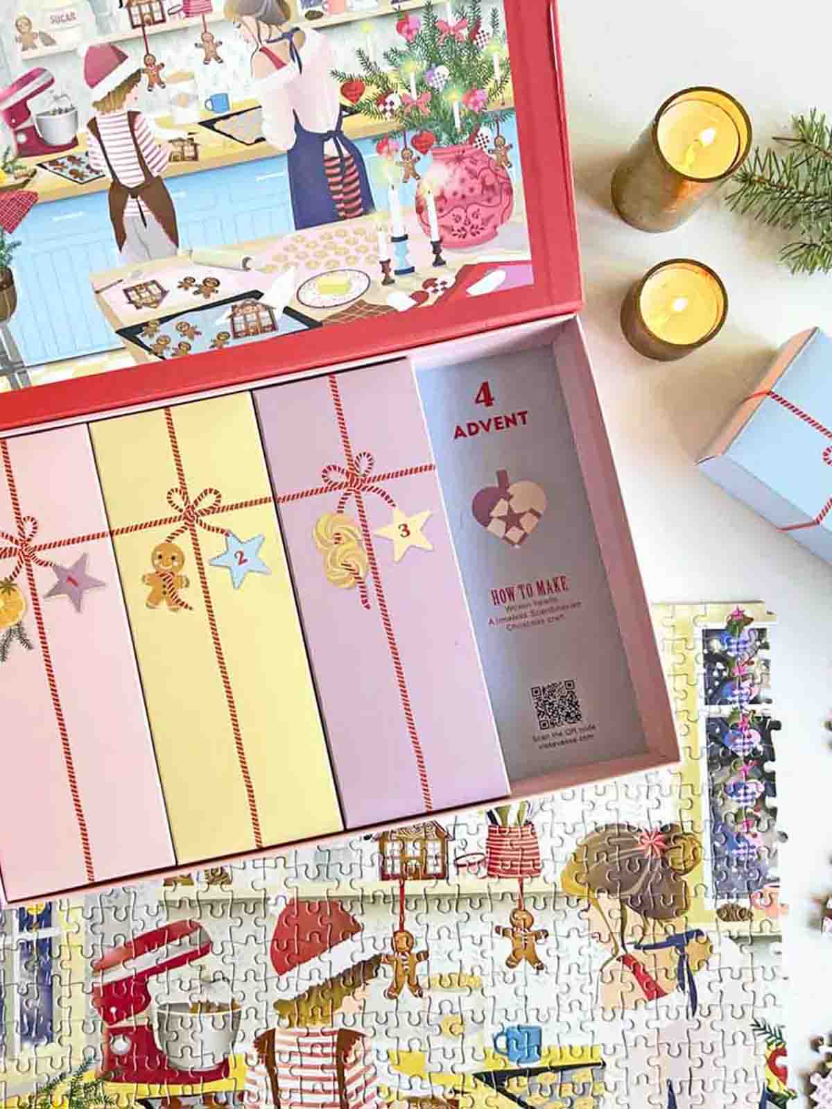 Puzzle Adventskalender 1000 Stück - Süße Weihnachten - Bild 4