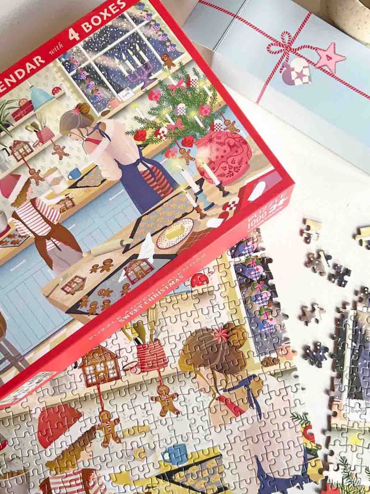 Puzzle Adventskalender 1000 Stück - Süße Weihnachten - Bild 5