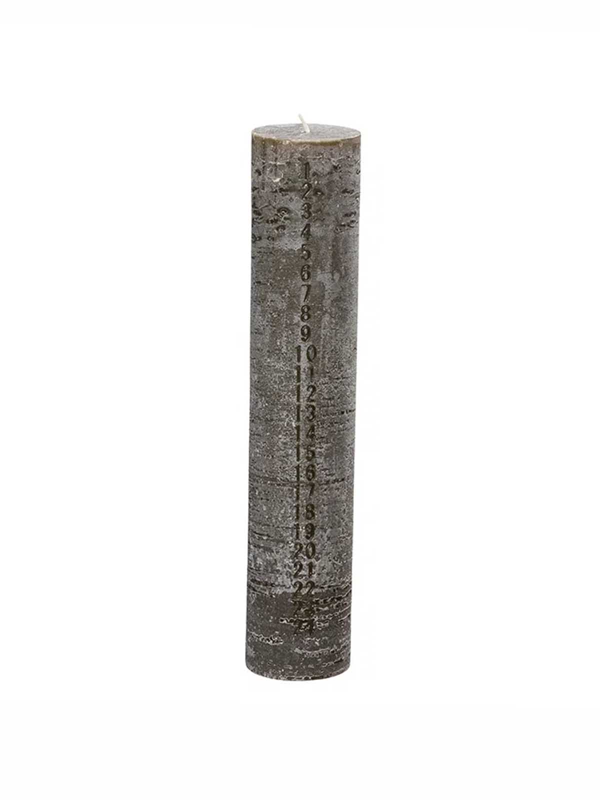 Alternative Ansicht des Kalenderlichts – Gefrorener Look – 6x20 cm – Olive