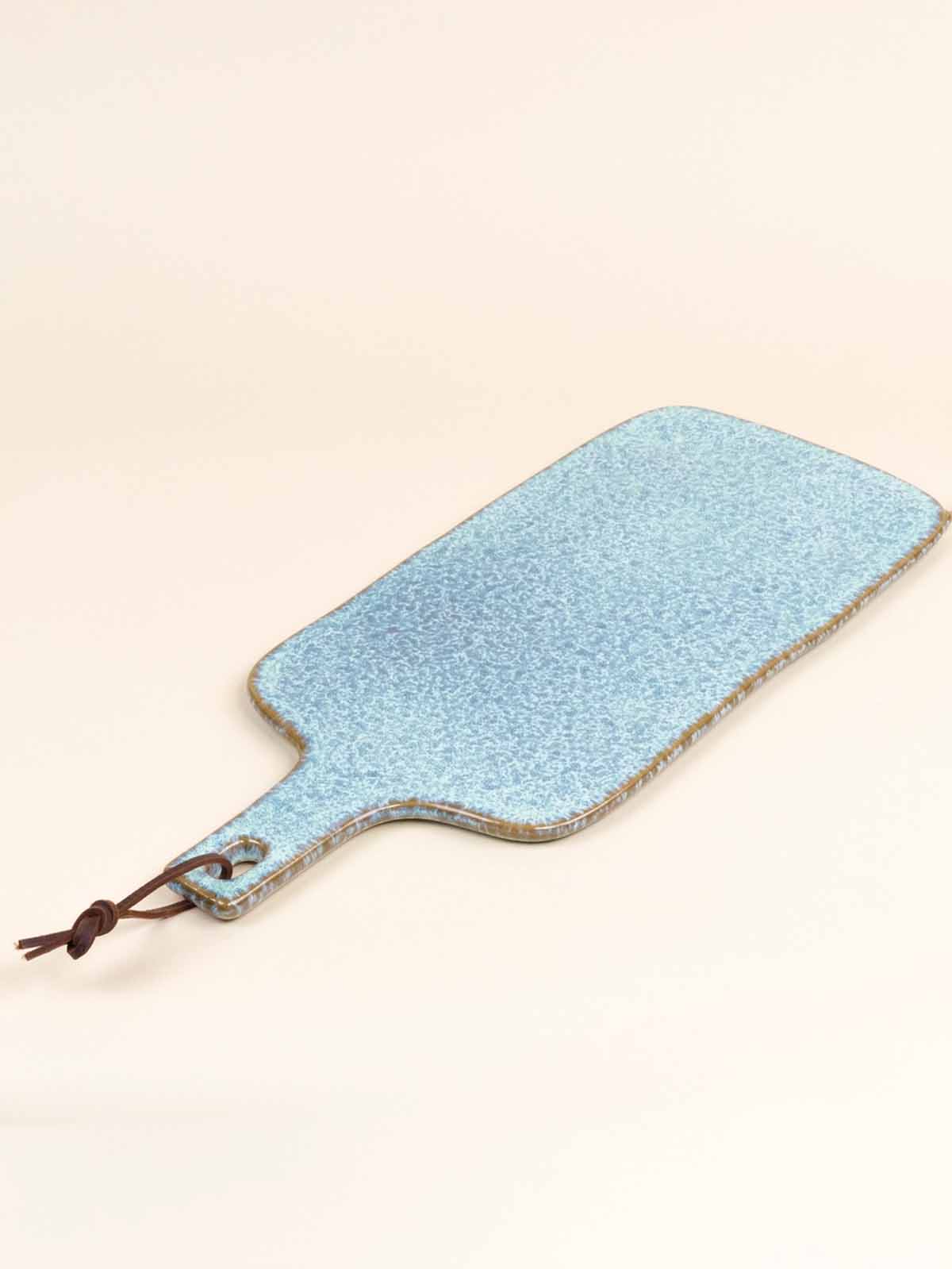 Serviertablett aus Keramik (43 x 18) - Blau