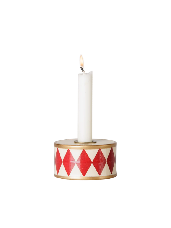 Kerzenständer Trommel - Rot